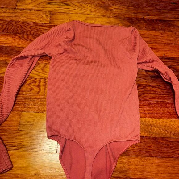 Out from under Women's Pink and Brown Bodysuit - Picture 4 of 4